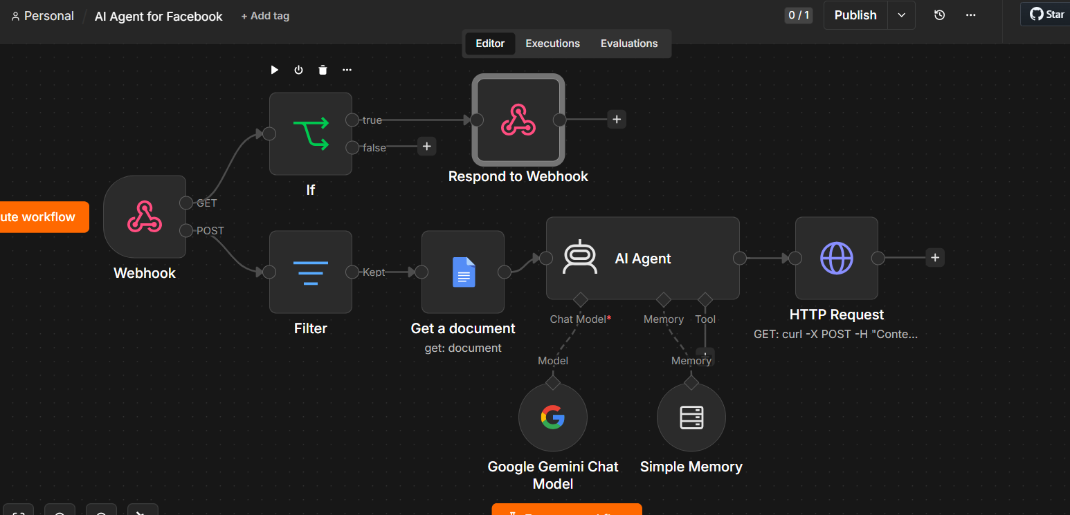 AI Agent for Facebook Messenger